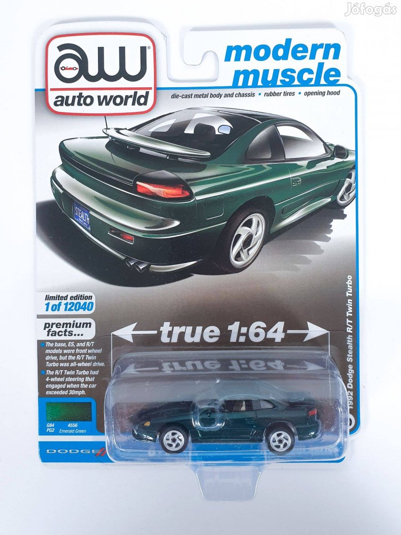 1:64 1/64 Autoworld Dodge Stealth R/T Twin Turbo új