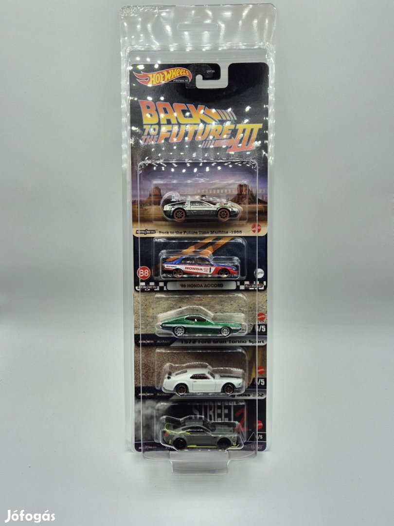 1:64 méretarányú Hot Wheels Premium 5db-os bliszter kártya protektor