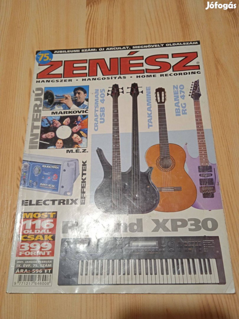 1 DB Régi Zenész Újság Jubileumi Kiadás / Gyűjtőknek 2001/