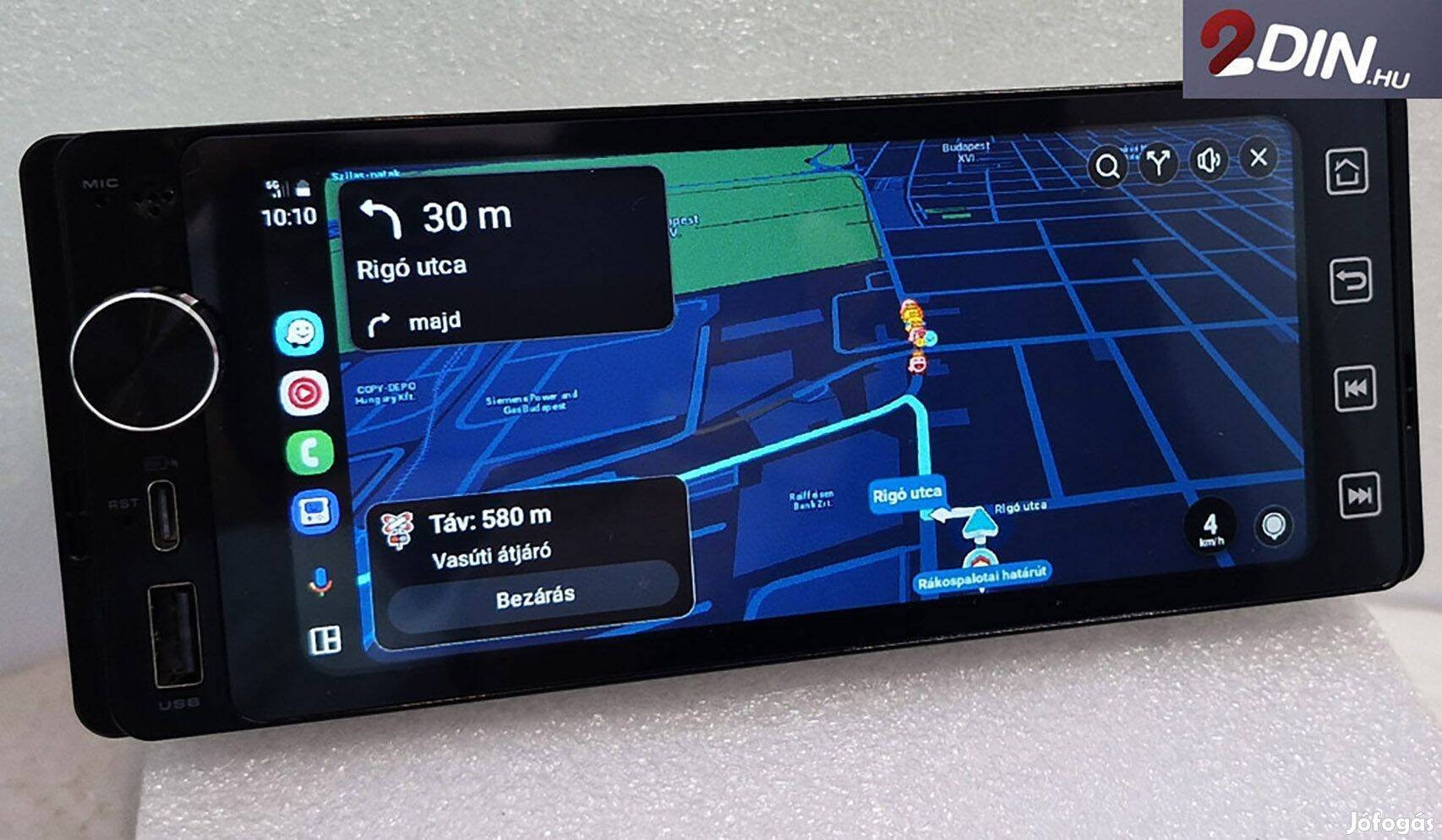 1 DIN helyre Autórádió Fejegység 4GB RAM, 64GB ROM Android 13 Magyar