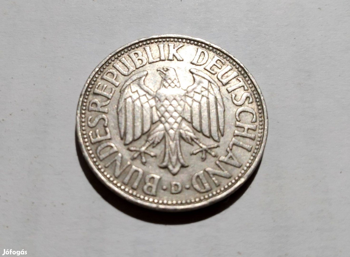 1 NSZK márka ( 1 deutsche mark ) érme, 1968