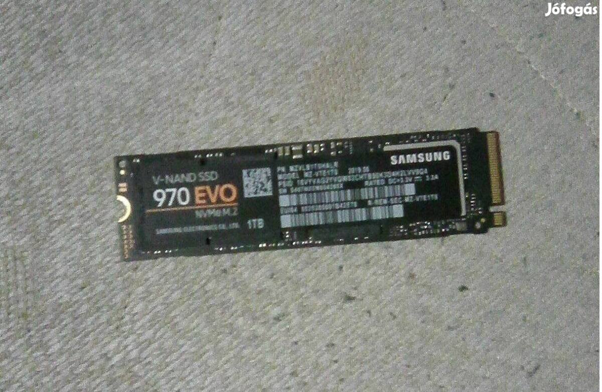 1 Tb-os Samsung 970 Evo Plus SSD (új, 3 év garancia) Postázom is!