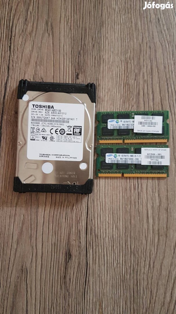 1 Terrás Laptop HDD és 2×4GB Memoria !