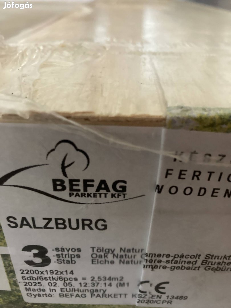 1 csomag Befag tölgy Fa szalagparketta eladó