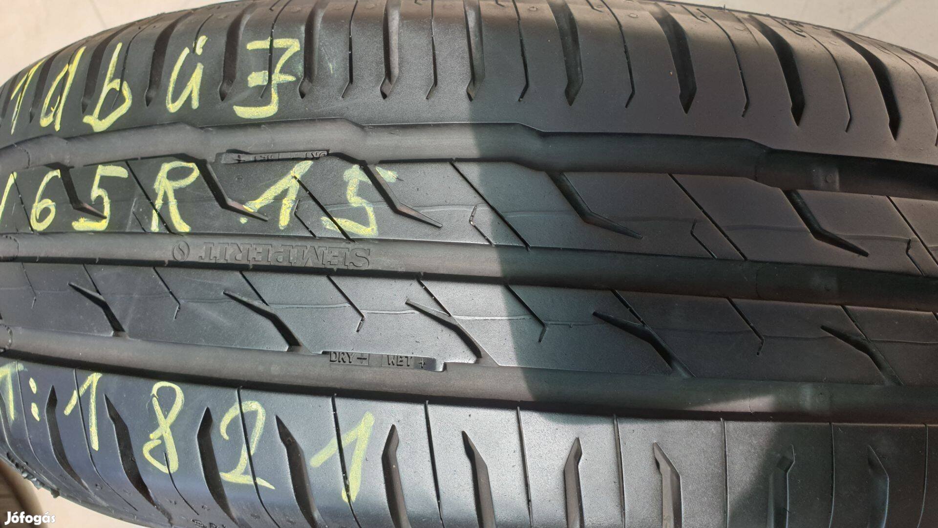 1 db 195/65r15 Semperit Speed Life 3 nyárigumi 7,6 mm !!! dot:1821