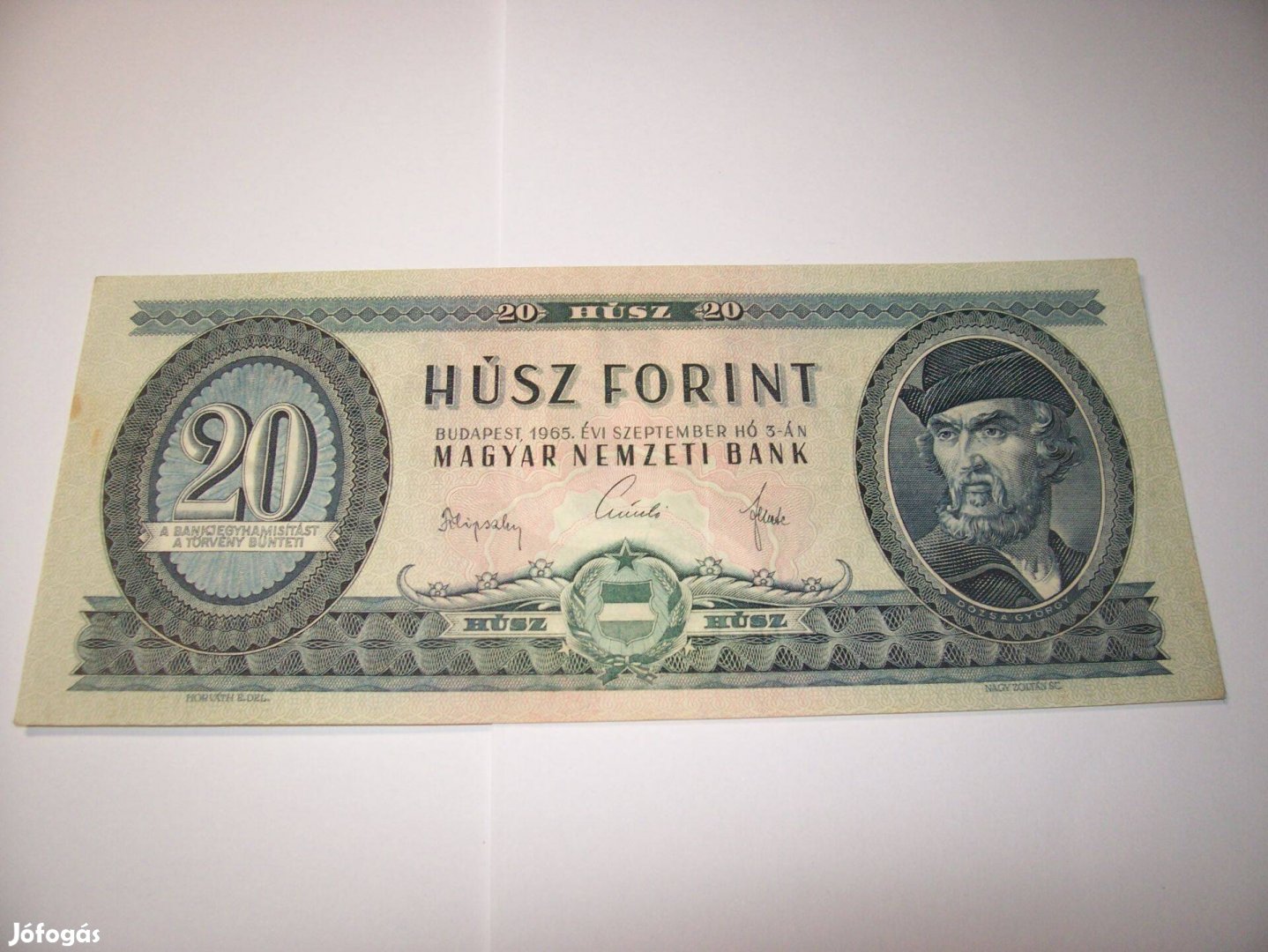 1 db 1965 évjáratú 20 forintos. C121. Kép szerint