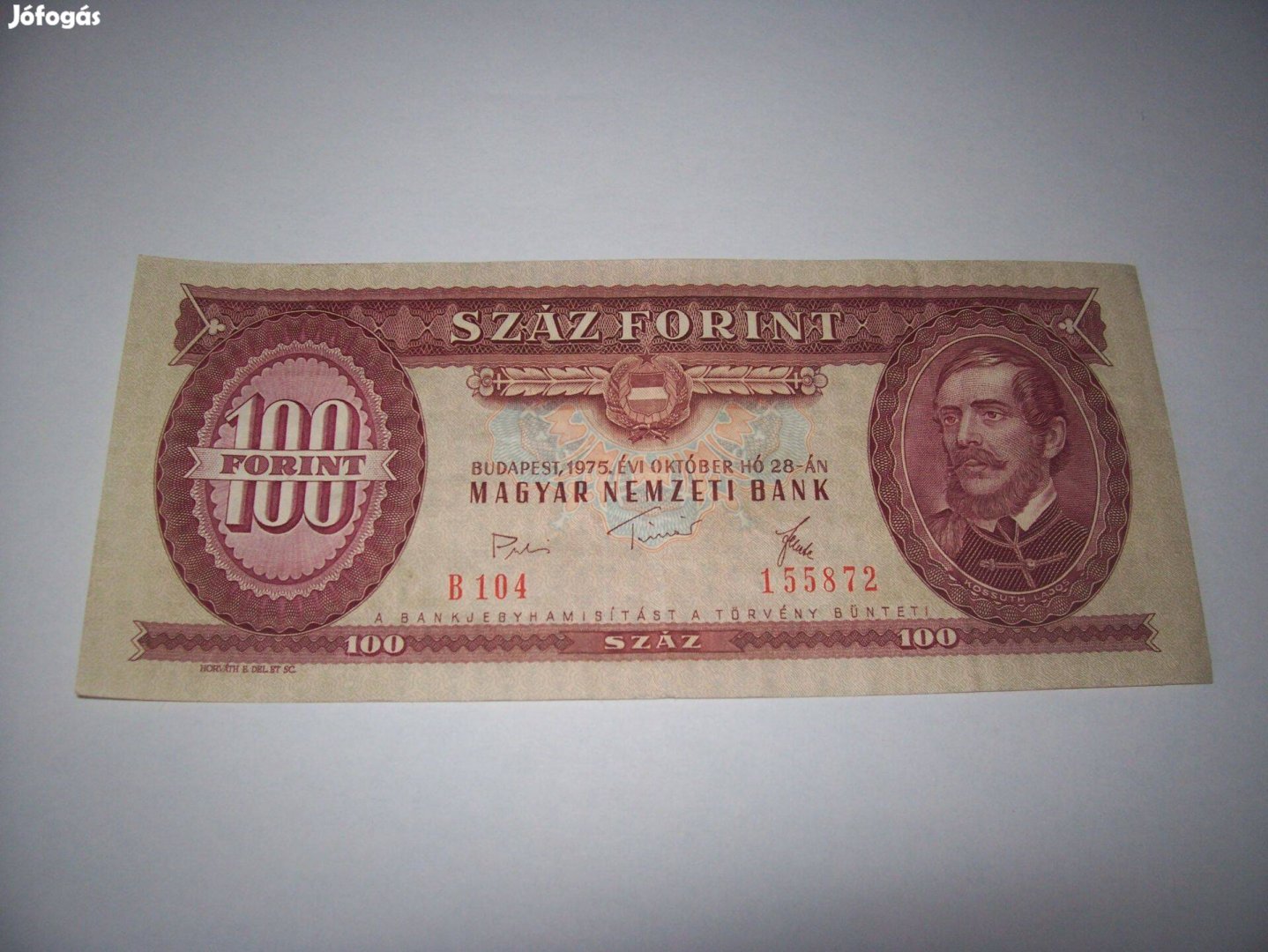 1 db 1975 évjáratú 50 forintos. B104. Kép szerint