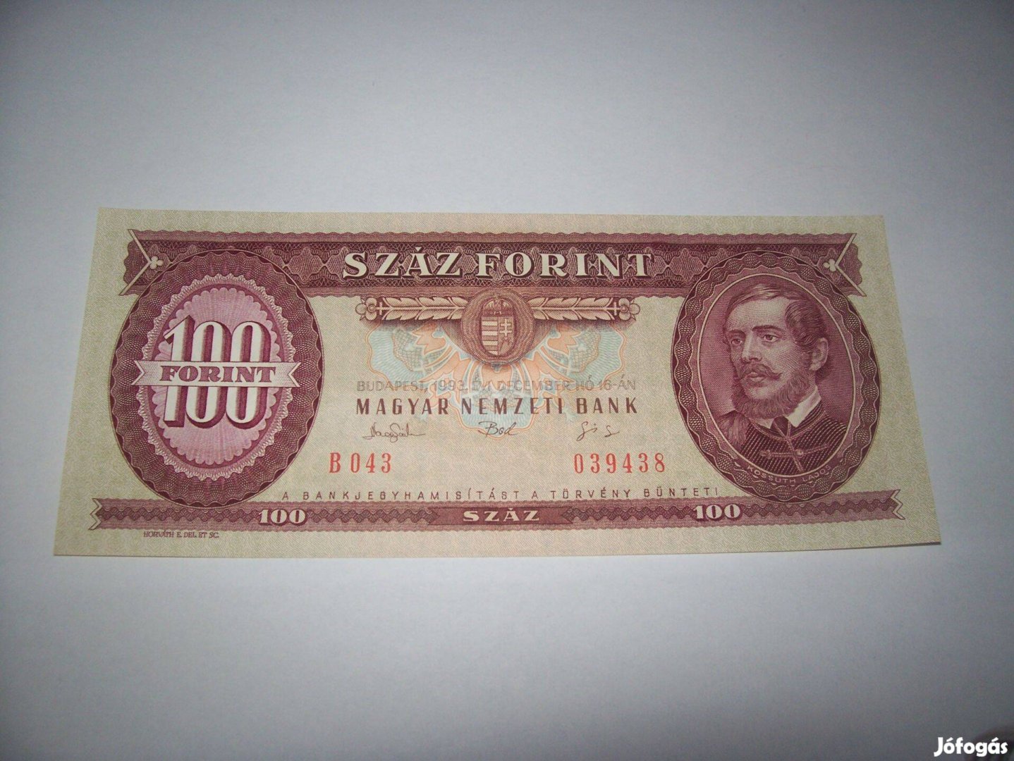 1 db 1984 évjáratú 100 forintos. B507. Kép szerint