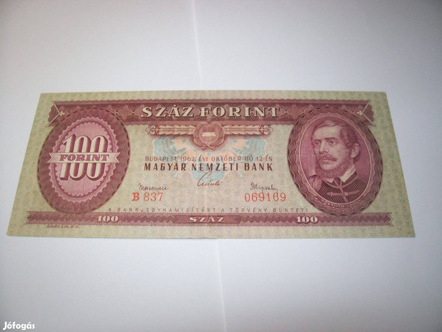 1 db 1992 évjáratú 100 forintos. B413 Kép szerint