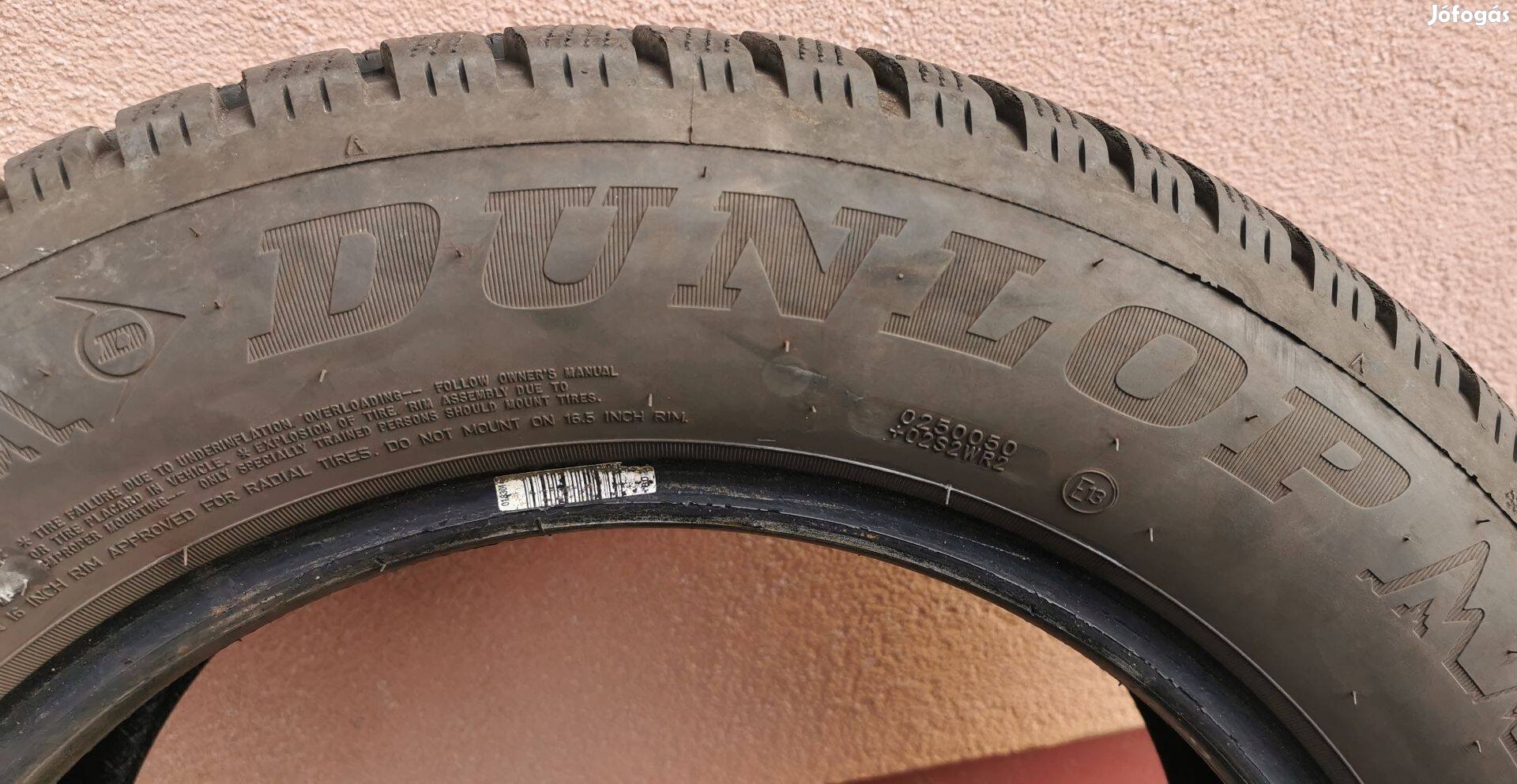 1 db Dunlop Winter sport 5 215/60R16 új téligumi