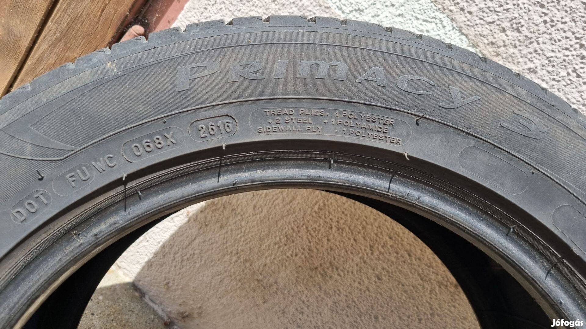 1 db Michelin Primacy 3 nyári gumi