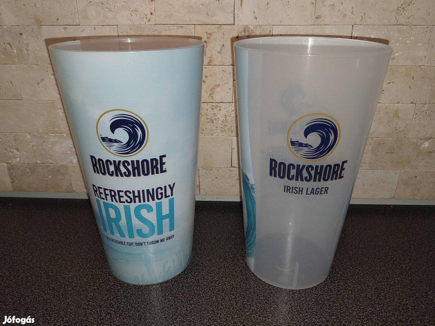 1 db Rockshore repohár sörös pohár 0,5 liter műanyag Írország