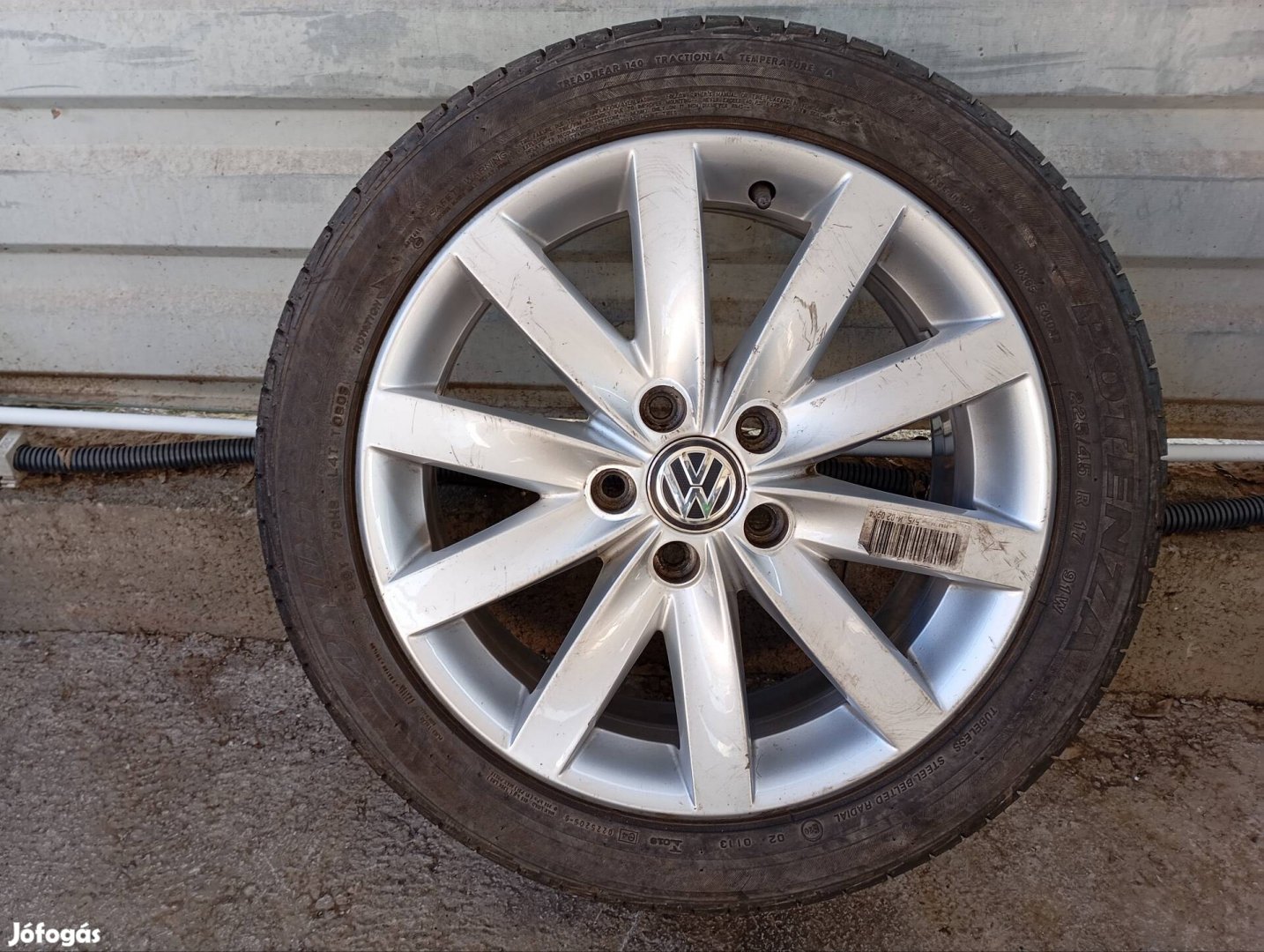 1 db gyári Volkswagen alufelni 5x112 7x17 ET54 225/45 R17