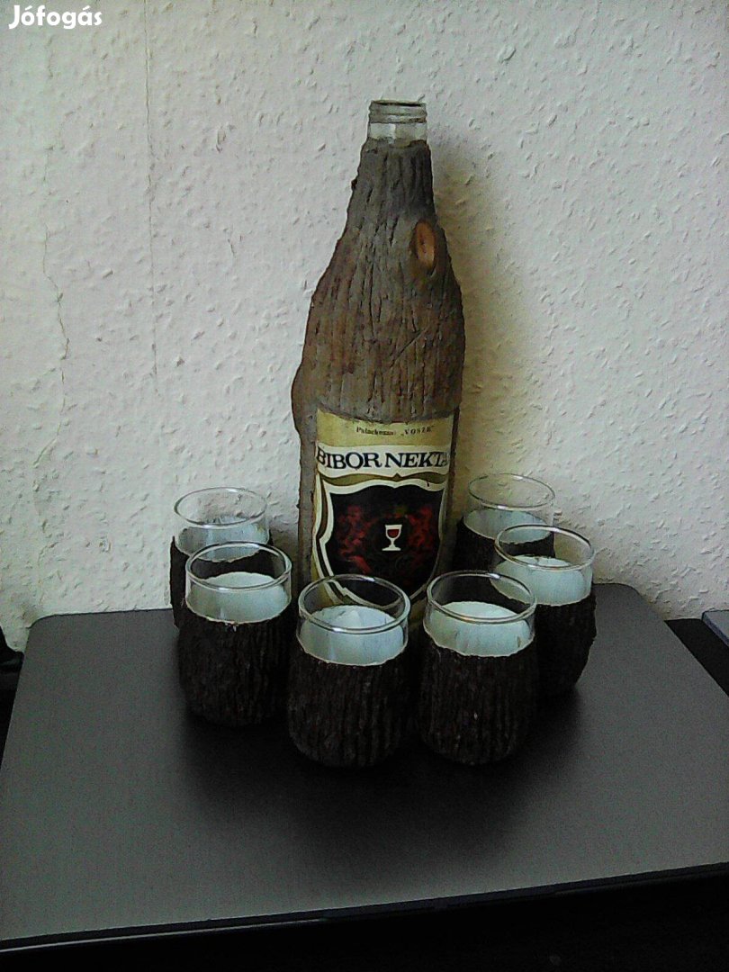 1 db kiöntő 6 db pohárral