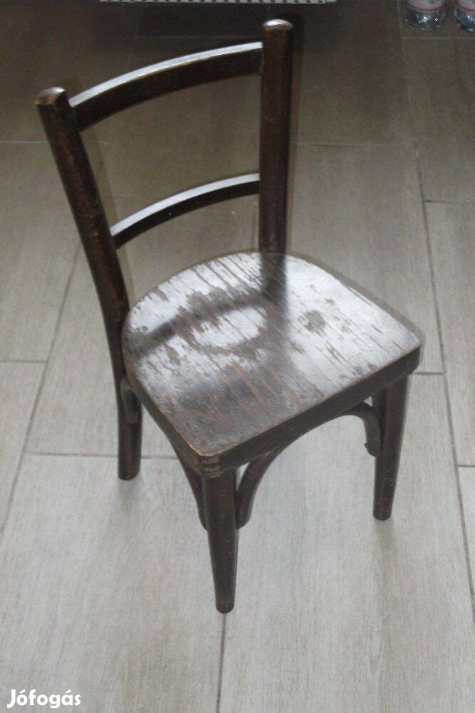 1 db masszív, fa gyerekszék / retro kis szék