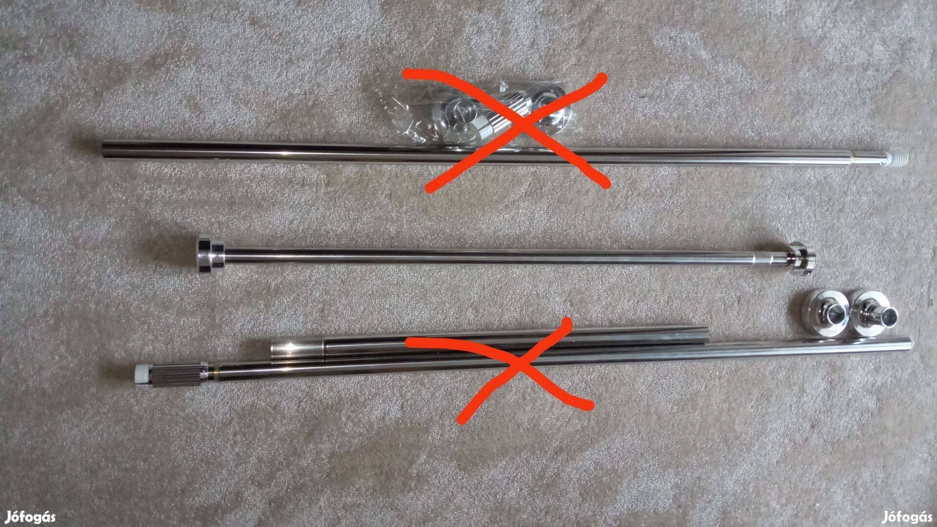 1 db teleszkópos karnis, rúd 85-140 hosszú, eladó