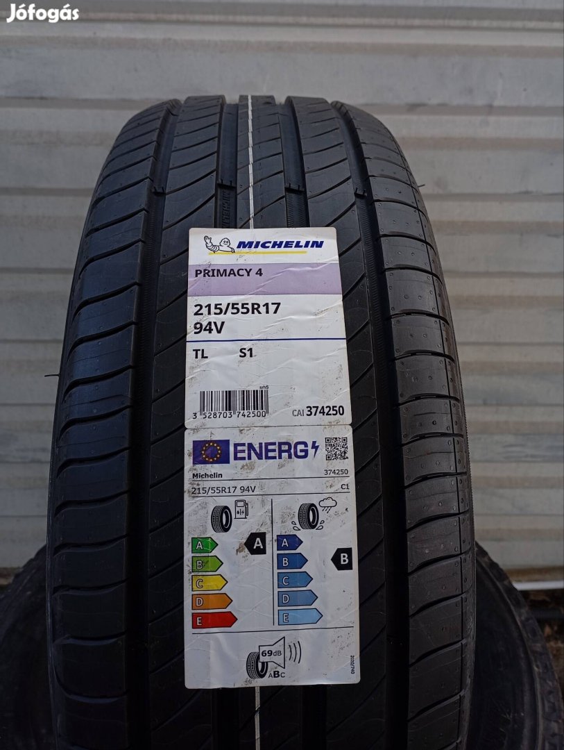 1 db új Michelin Primacy 4 S1 215/55 R17 94V nyárigumi