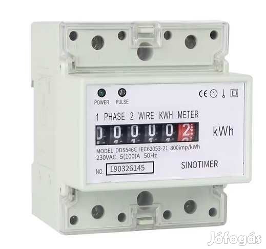 1 fázisú Mérőóra Analóg Számlálóval 220V (5900)