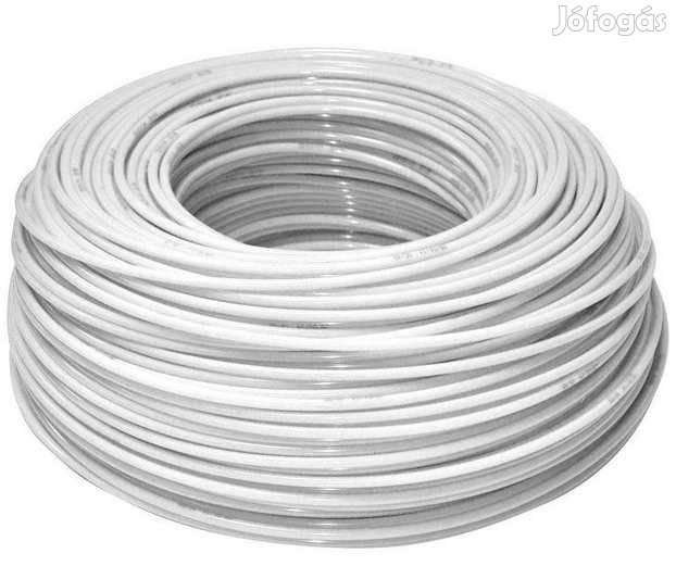 1 méter 1/4"-os 6,3mm-es italvezeték. Fehér színŰ   (4278)