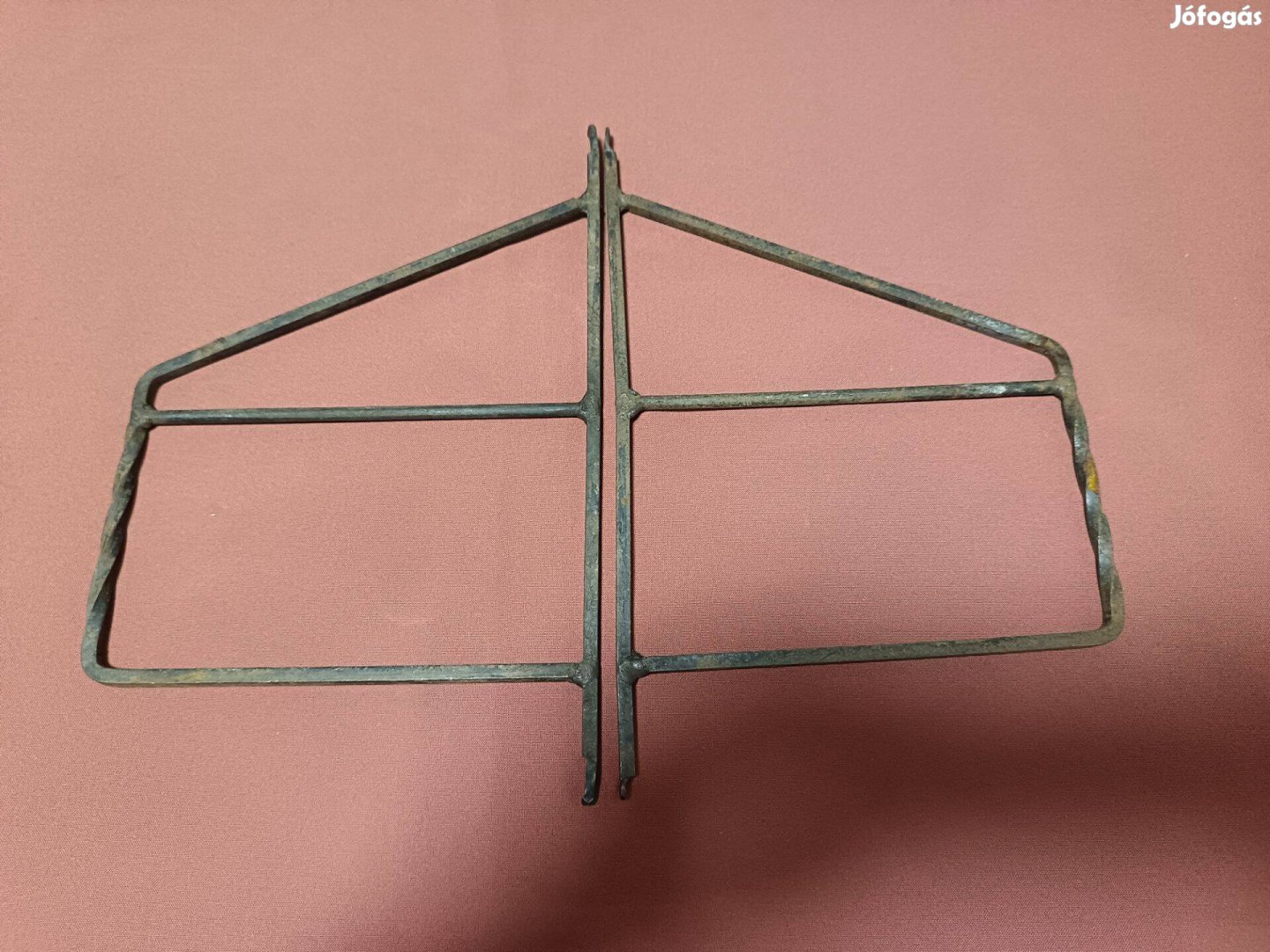 1 pár Két polcos rövid fém fali polc tartó eladó