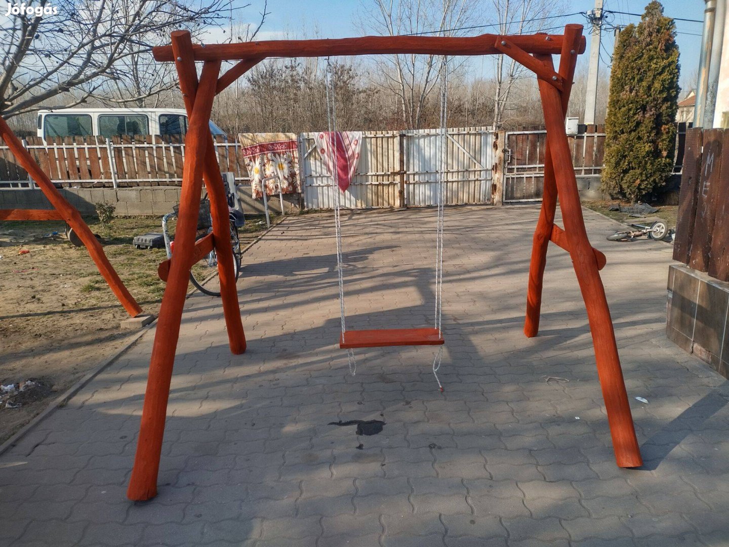 1 személyes akác gyerek hinta