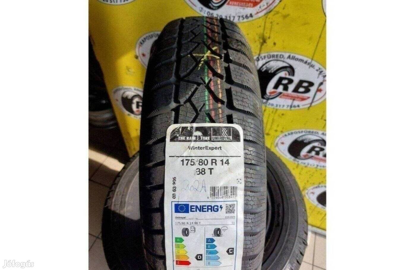 1db 175/80 r14 Új Uniroyal Winterexpert téli gumi 2021 20000ft