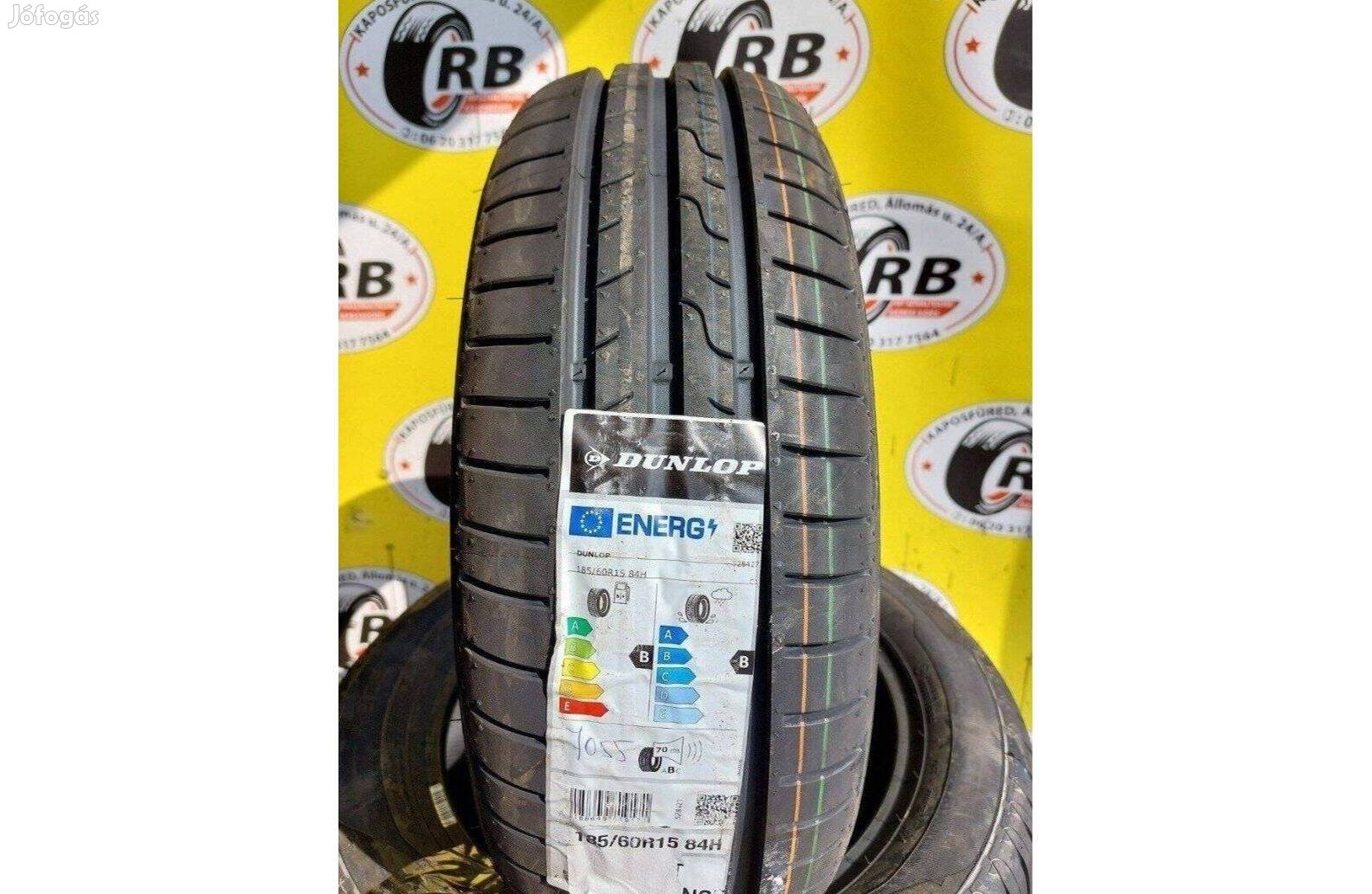 1db 185/60 r15 Új Dunlop nyári gumi 2021 20000ft