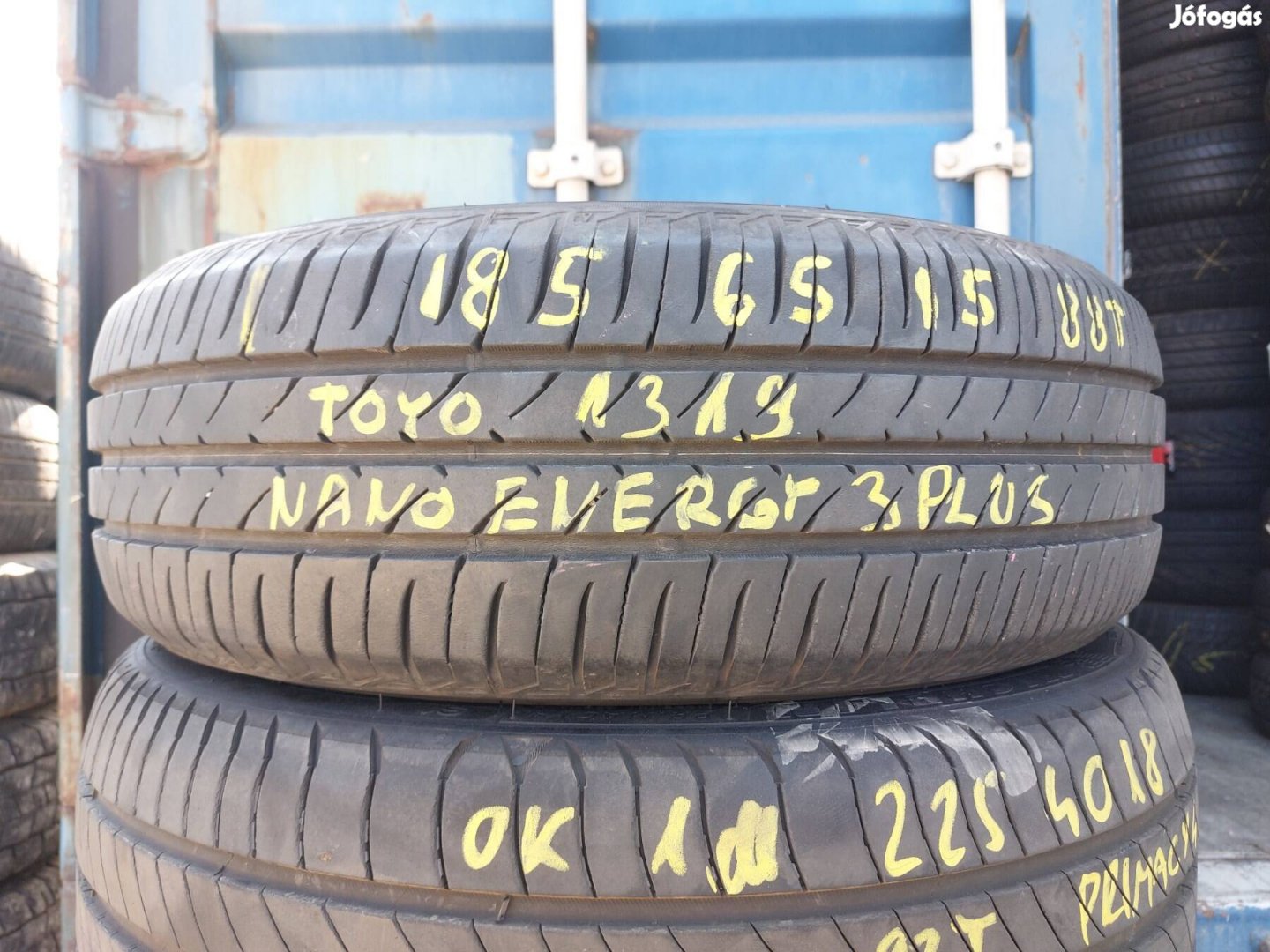 1db 185/65 r15 Toyo Nano energie3,,Évjarat2019,,6.7mm