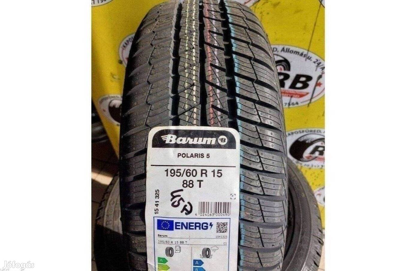 1db 195/60 r15 Új Barum Polaris 5 téli gumi 2021 20000ft