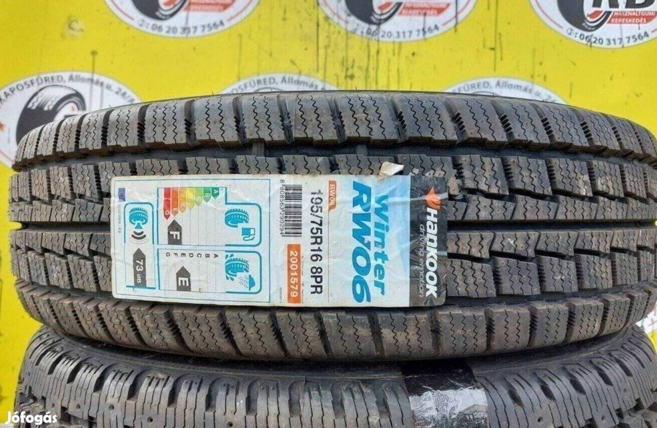 1db 195/75 r16C Hankook RW06,,Évjárat2016 15 000 Ft