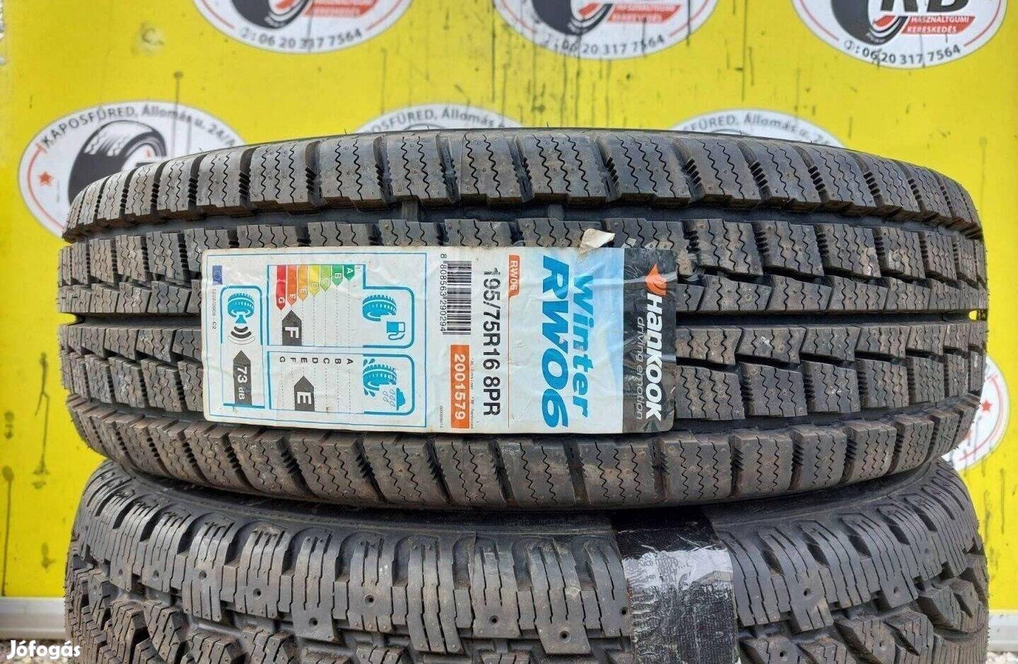 1db 195/75 r16C Hankook RW06,,Évjárat2016 15 000 Ft