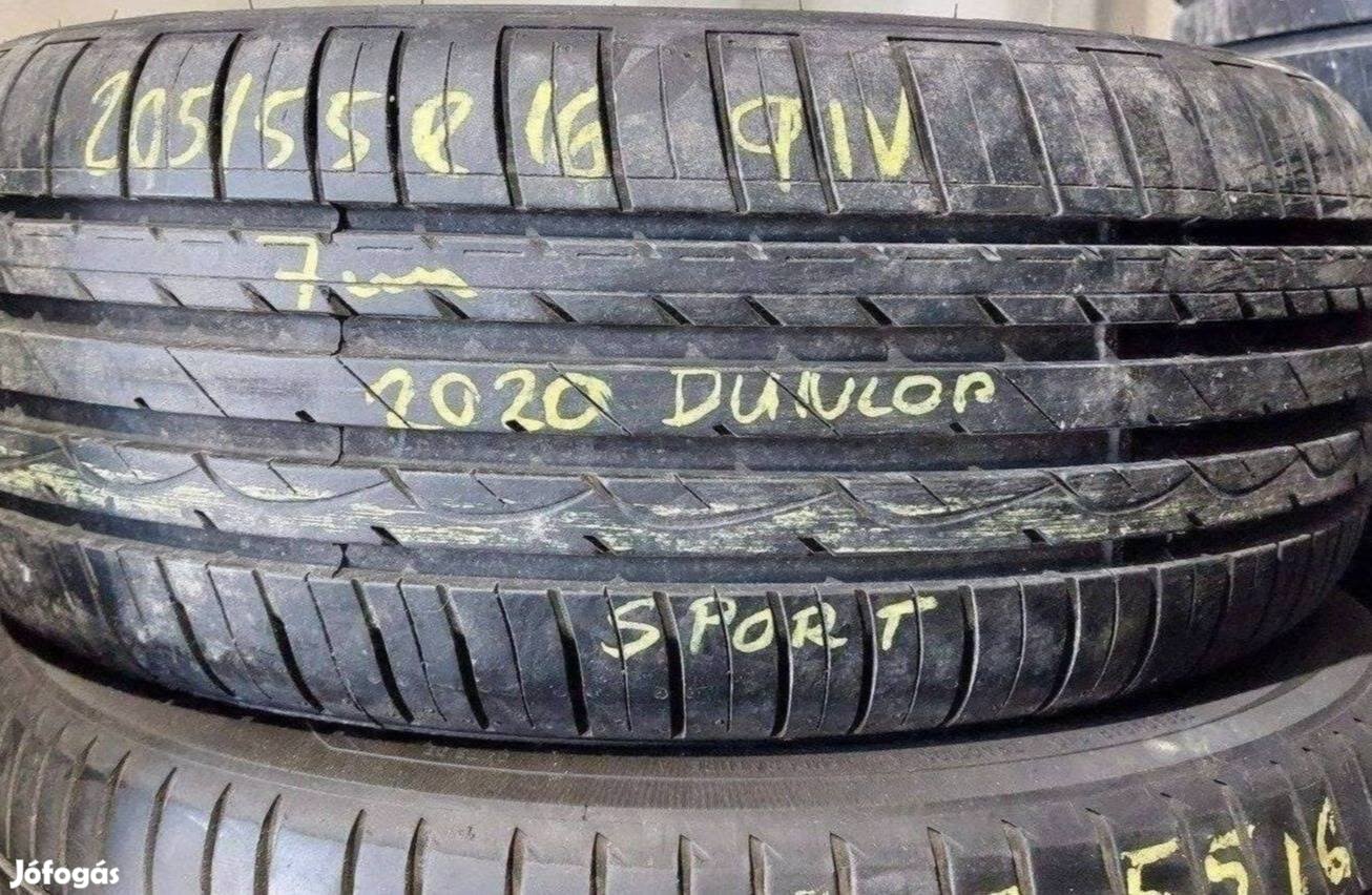 1db 205/55 r16 Dunlop nyári 2020 7mm 15000 Ft
