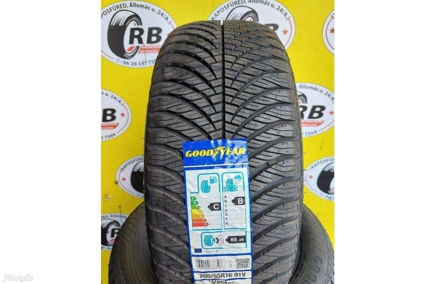 1db 205/55 r16 Goodyear Vector 4S,,Évjárat2018,,20000ft