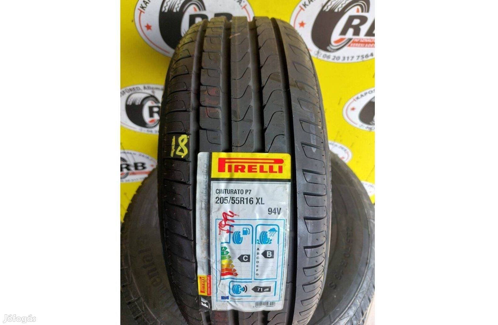 1db 205/55 r16 Új Pirelli Cinturatop7,,Évjarat 2018 20 000 Ft