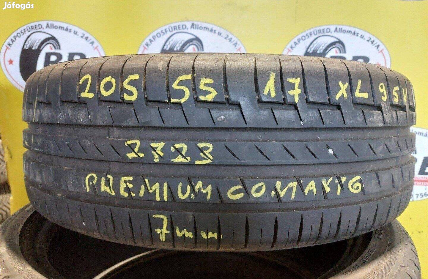 1db 205/55 r17 Continental nyári 2023 7mm 25000 Ft