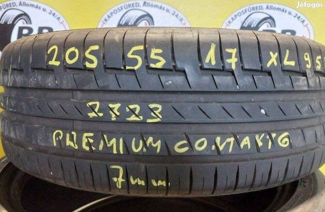 1db 205/55 r17 Continental nyári 2023 7mm 25000 Ft