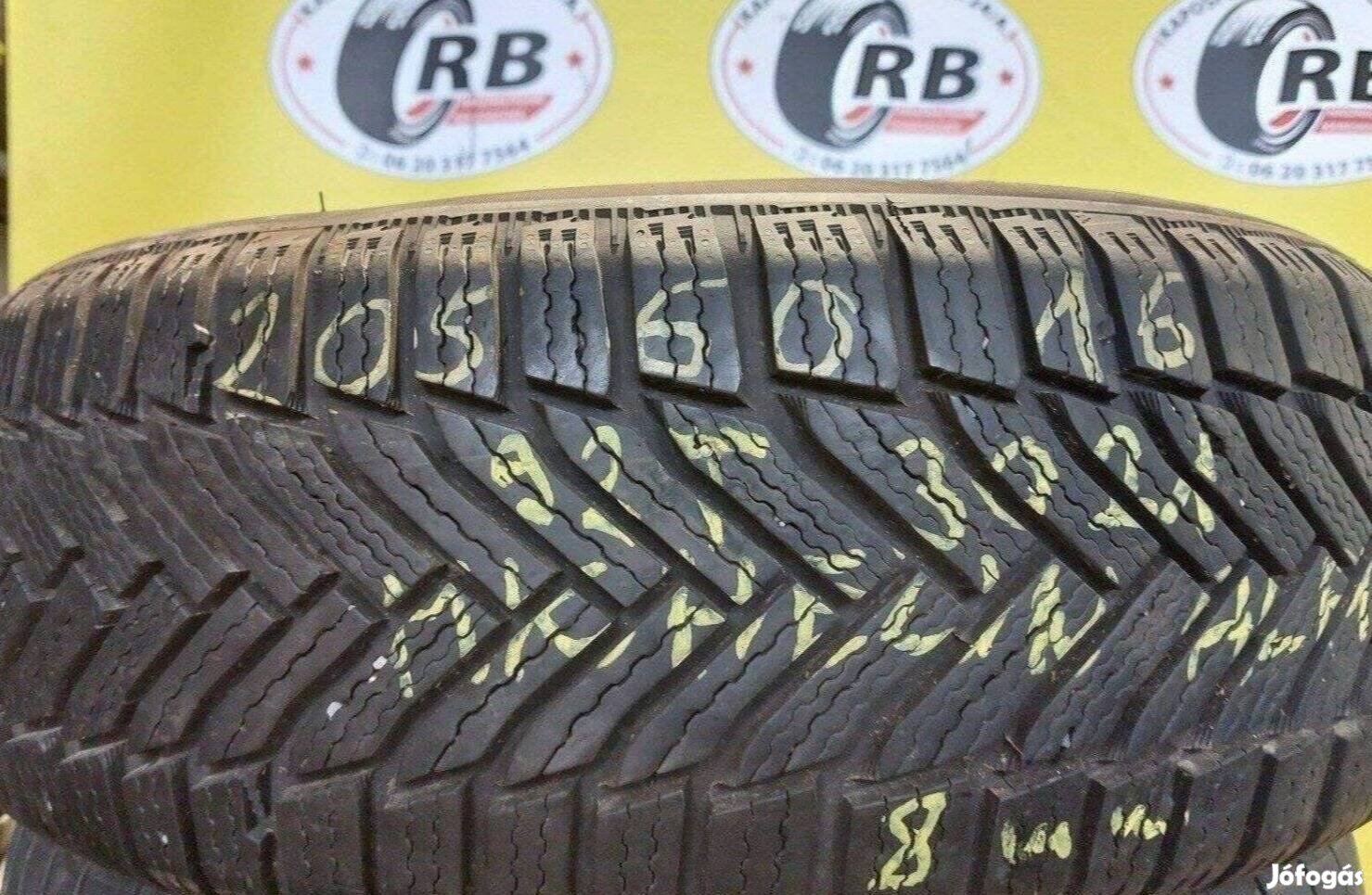 1db 205/60 r16 Michelin Alpin 6 téli 2021 8mm 20000 Ft