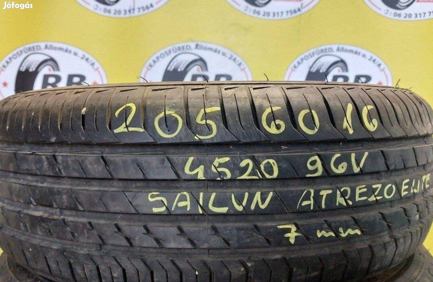 1db 205/60 r16 Sailun nyári 2020 7 mm 12900 Ft