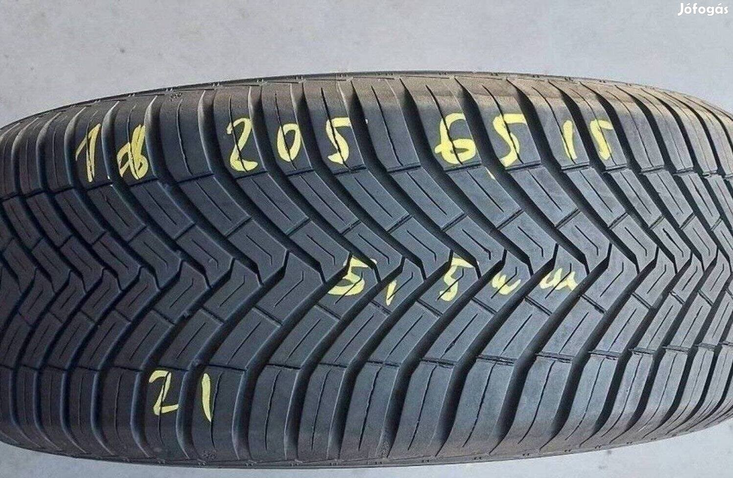 1db 205/65 r15 Continental 4Évszak 2021 5.5mm 8 000 Ft