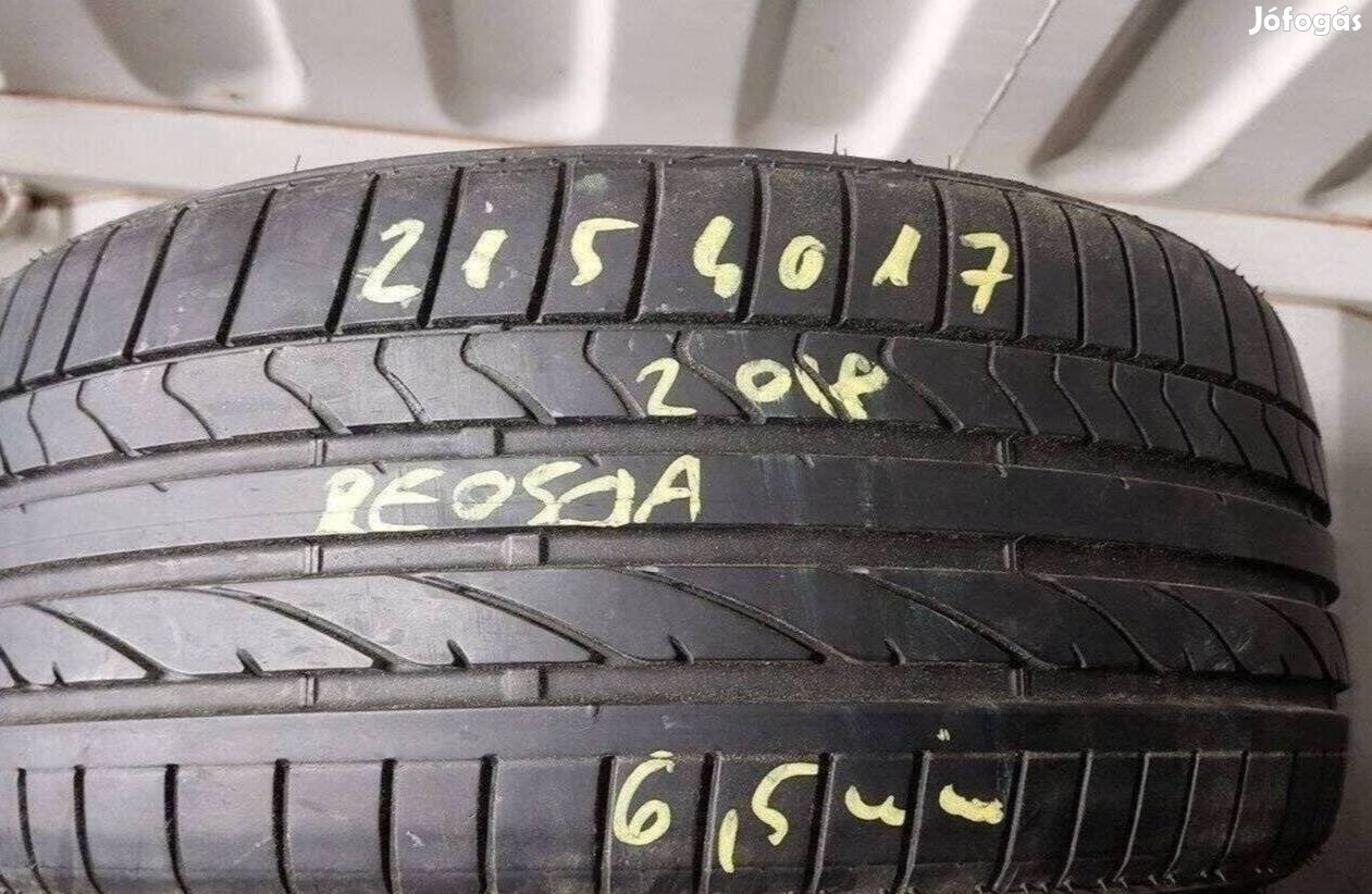 1db 215/40 r17 Bridgestone Potenza nyári 2018 6,5mm 12000 Ft