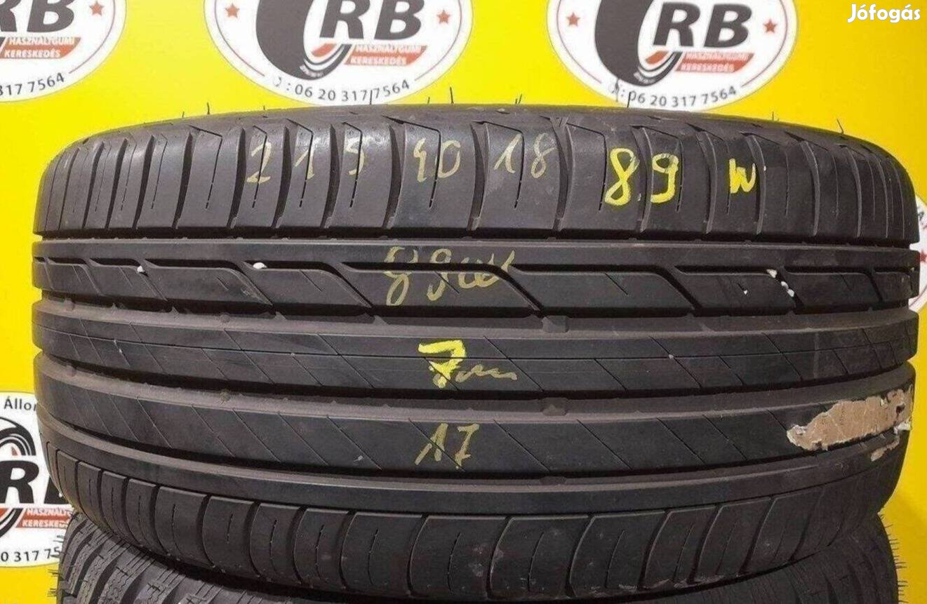 1db 215/40 r18 89W Bridgestone Turanza 2017 7mm 15 000 Ft