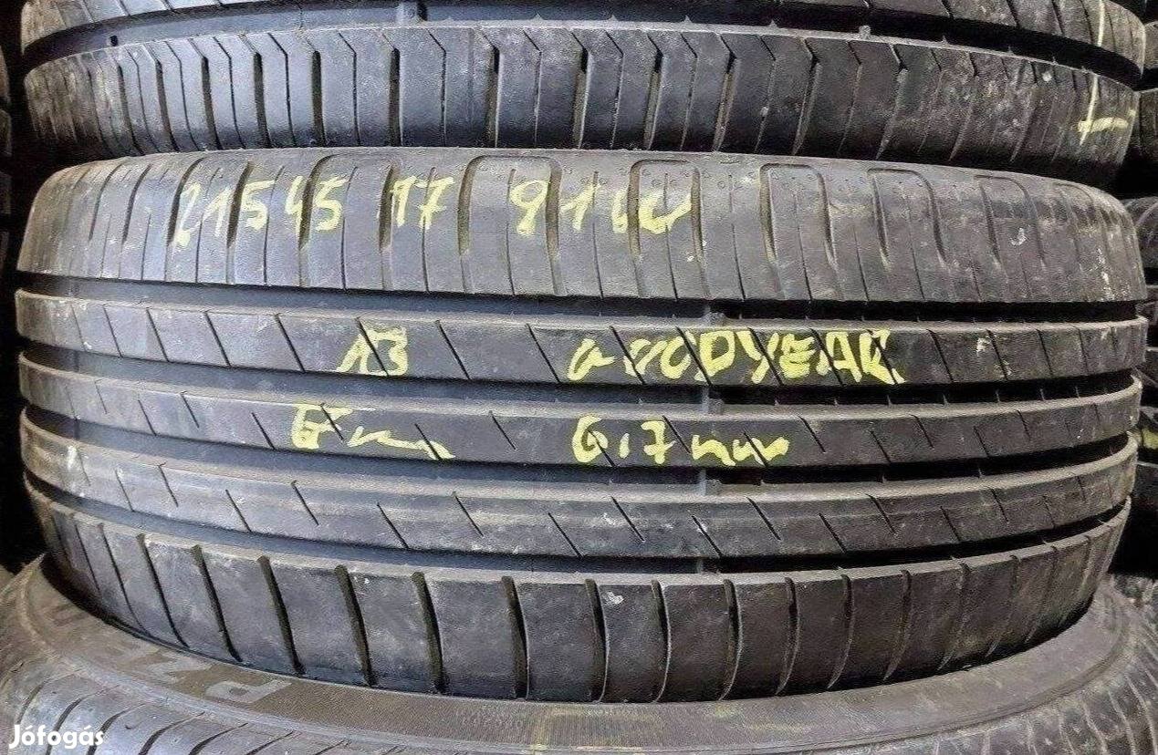1db 215/45 r17 Goodyear nyári 2013 6,7mm 8000 Ft