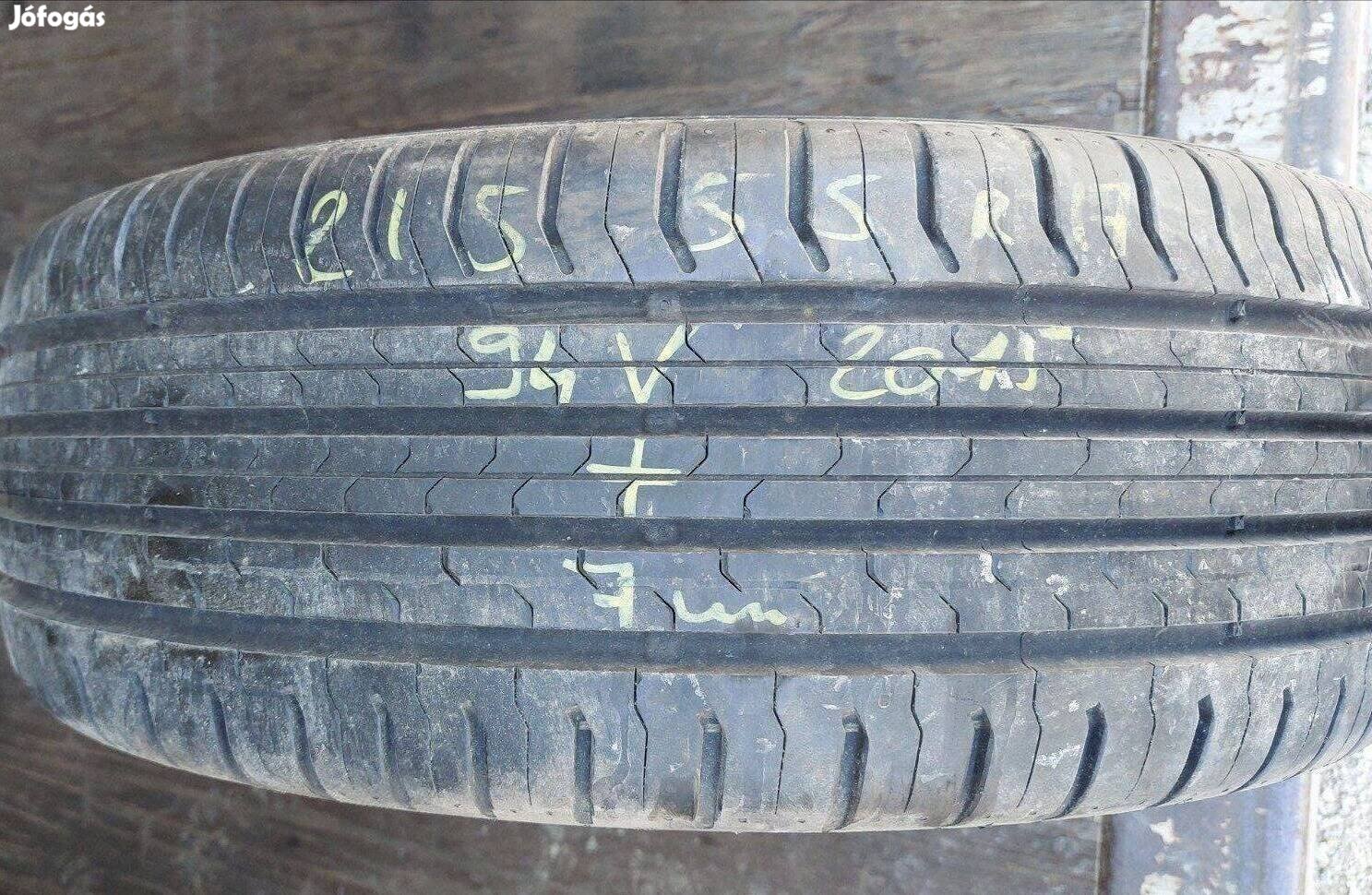 1db 215/55 r17 Continental Eco Contact nyári 2015 7mm 20000 Ft