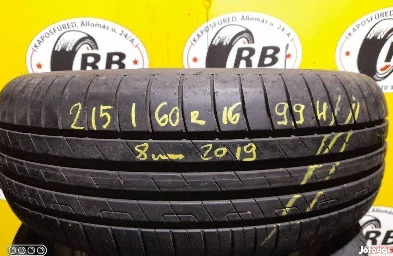 1db 215/60 r16 Goodyear nyári 2019 8mm 22500 Ft