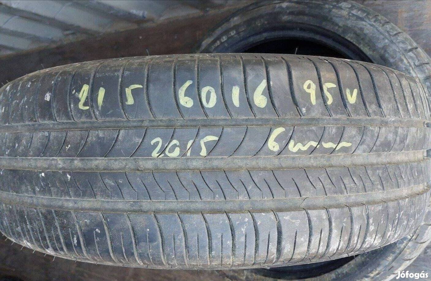 1db 215/60 r16 Michelin Energy Saver nyári 2015 6mm 12700 Ft