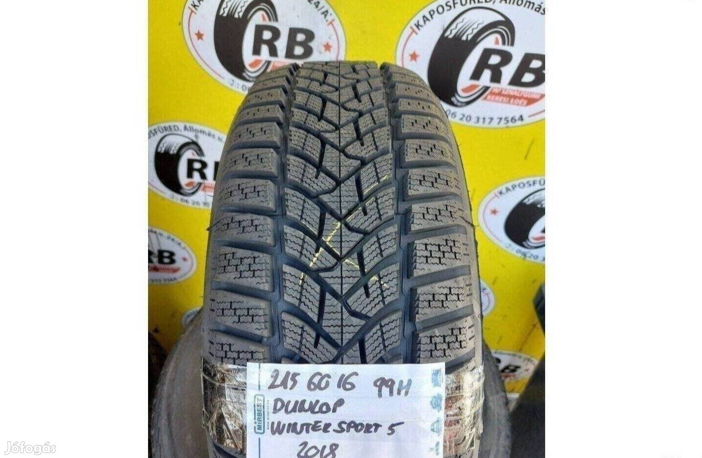 1db 215/60 r16 Új Dunlop Wintersport5 téli 2018 15000 Ft