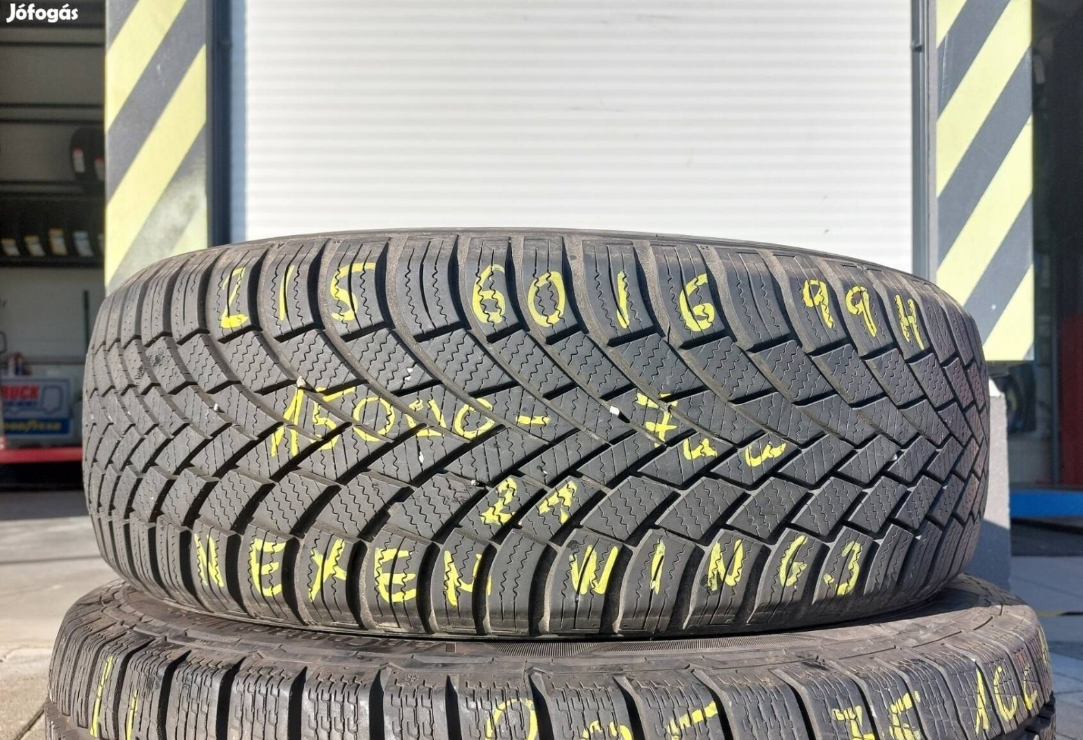 1db 215/60 r16 nexen téli használt 7mm 2021 15.000/db 