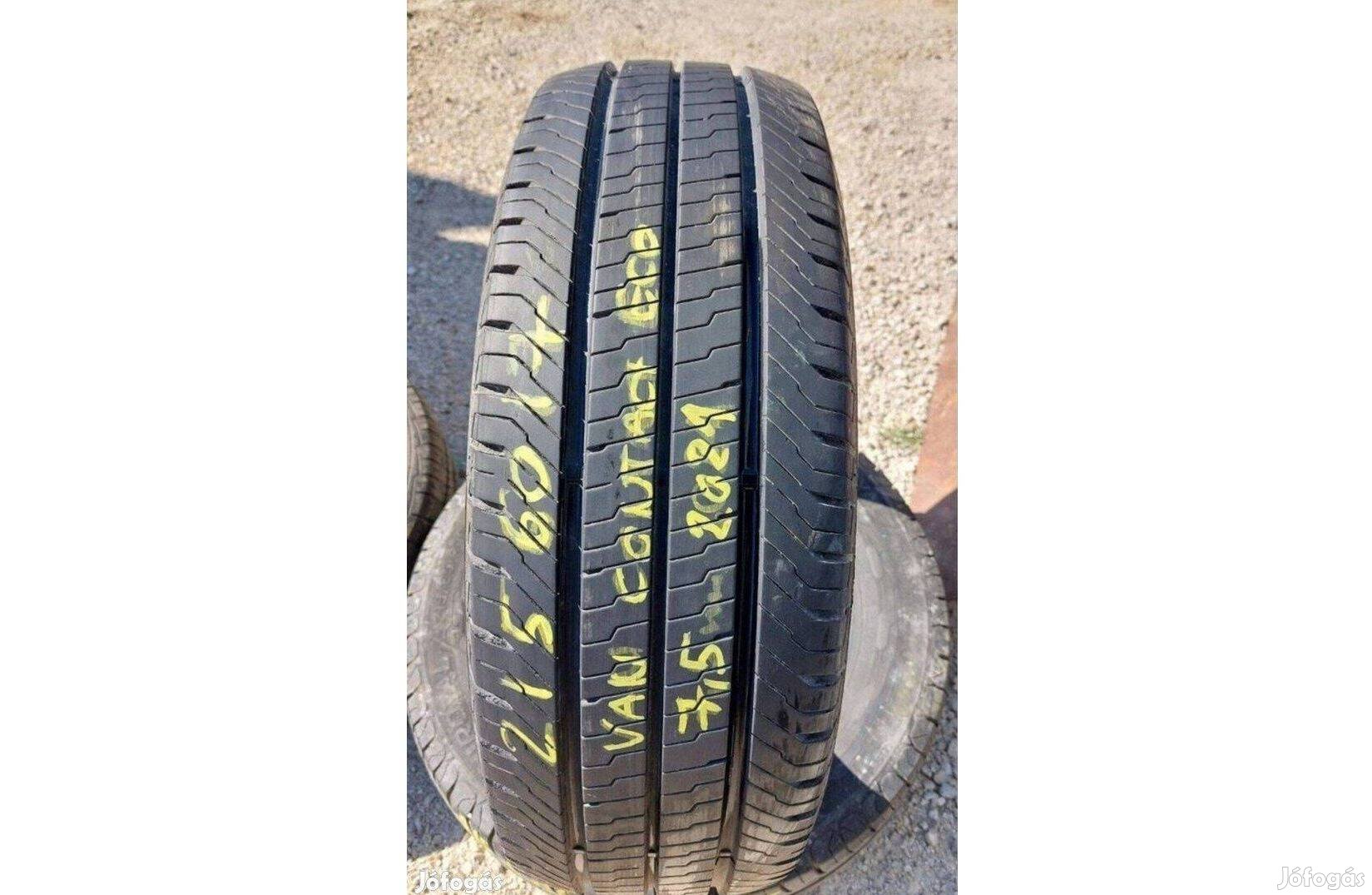 1db 215/60 r17C Continentalvancontact Eco,,Évjárat:2021,,7.5mm 28000ft