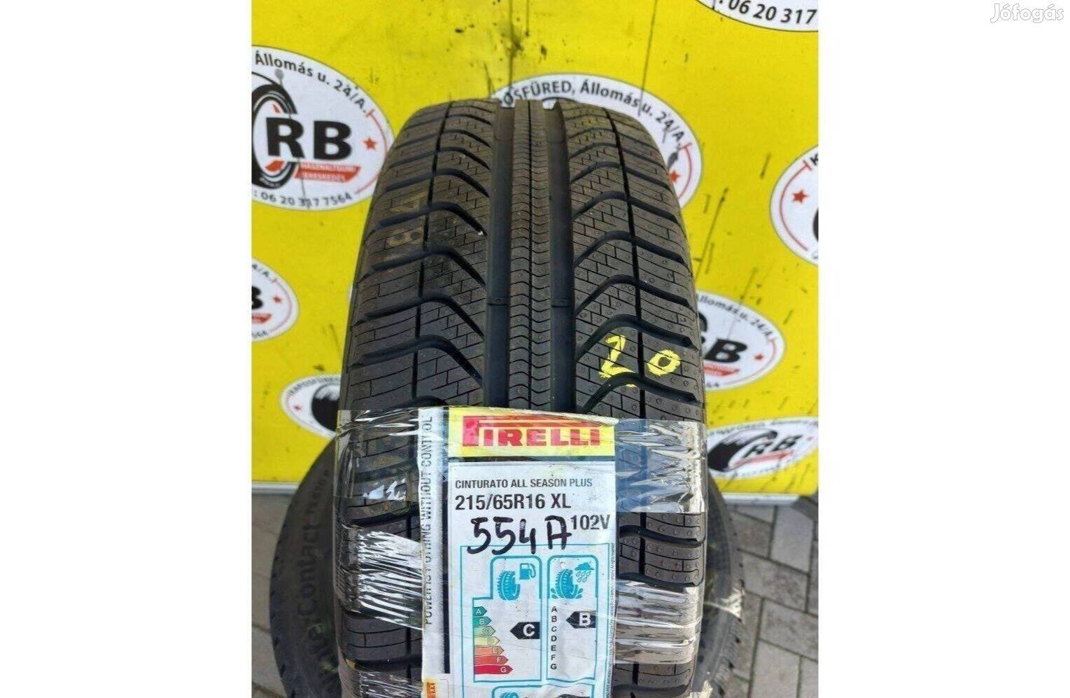 1db 215/65 r16 Új Pirelli Cinturato 4évszakos gumi 2020 17000ft