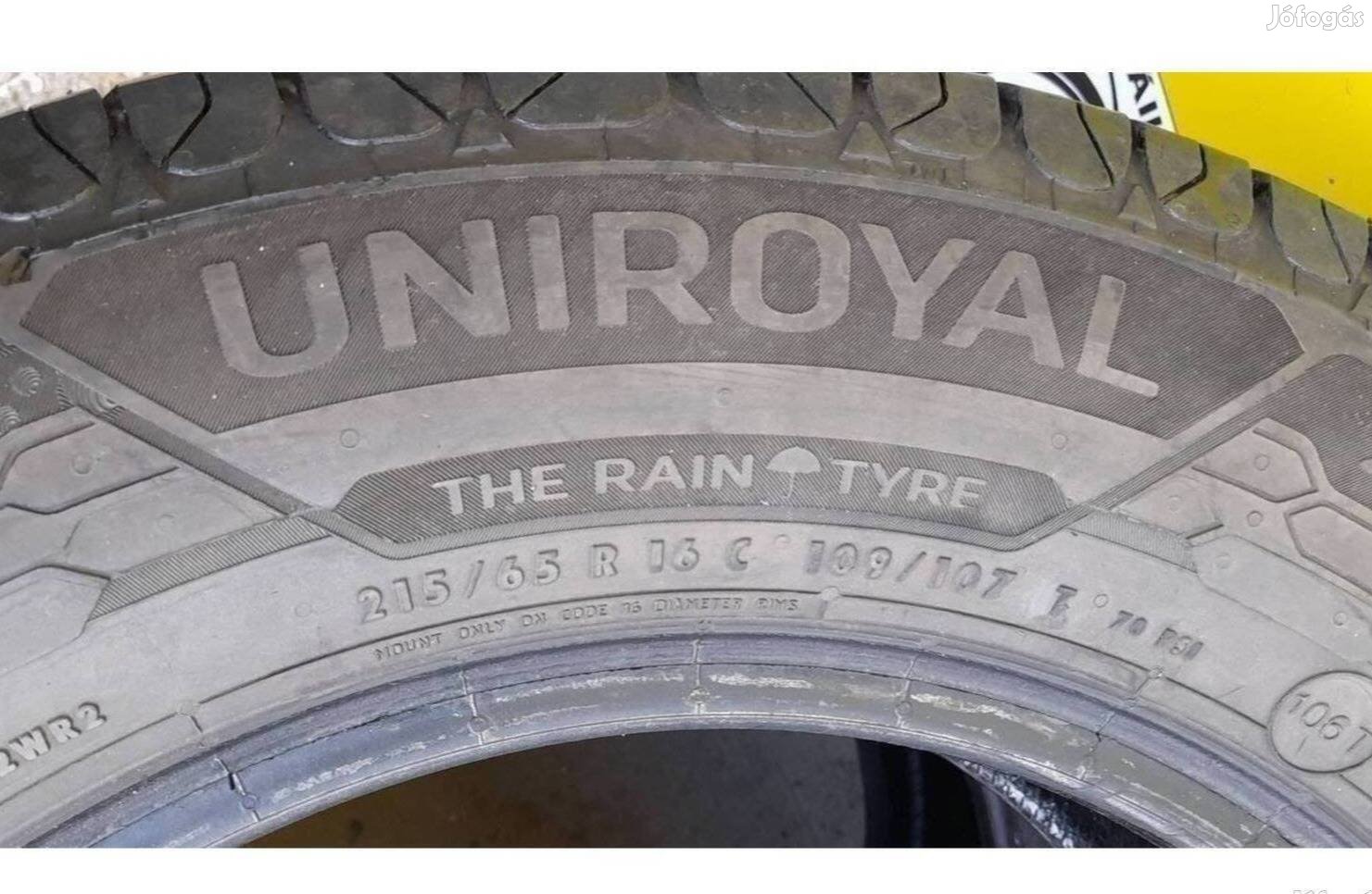 1db 215/65 r16c uniroyal 2019 6.5mm 12500 ft